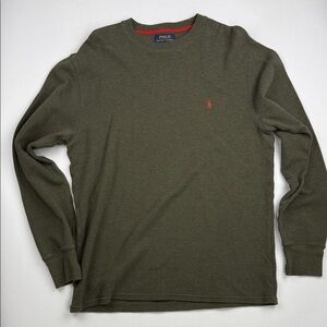 Polo by Ralph Lauren Dark Olive Long Sleeve Shirt -XL